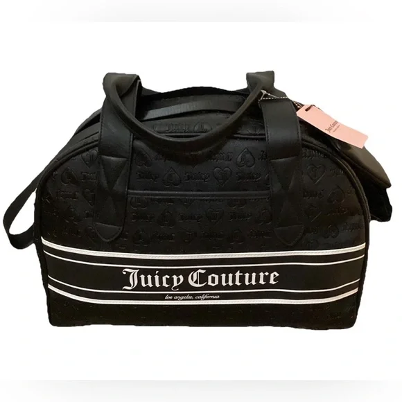 Juicy Couture Fashionista Dome Weekender Duffle Bag Liquorice Black & Wallet-NEW - Picture 11 of 11